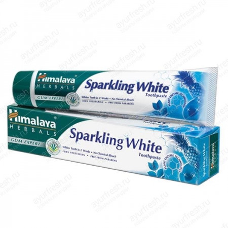 Зубная паста Отбеливающая 175 г, Sparkling white, Himalaya Herbals