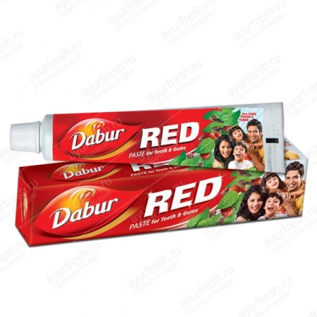 Зубная паста (красная) Ред 300 г (150г*2), Dabur Red