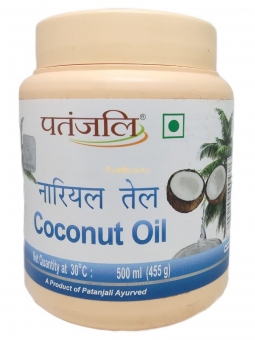 Масло Кокосовое 500 мл банка, Patanjali Coconut Oil 