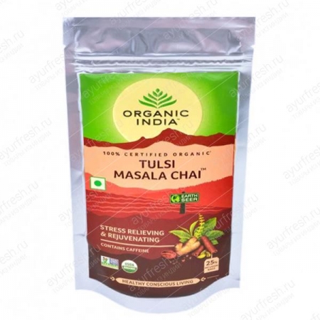 Чай Базиликовый со специями 100 г, Tulsi Chai Masala