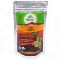 Чай Тулси и Имбирь марки Органик Индия, 100 грамм, Tulsi Ginger Organic India 