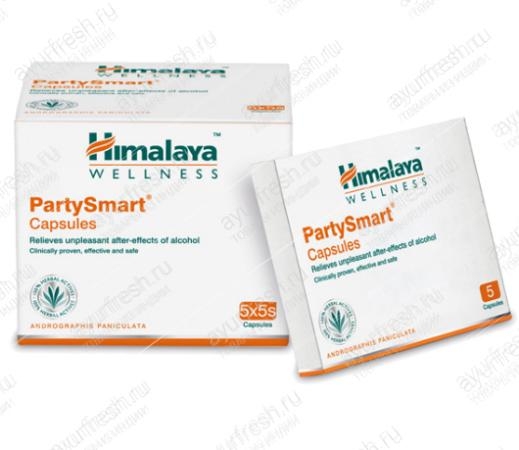 Парти Смарт (от похмелья) 25 кап, (Party Smart, Himalaya)