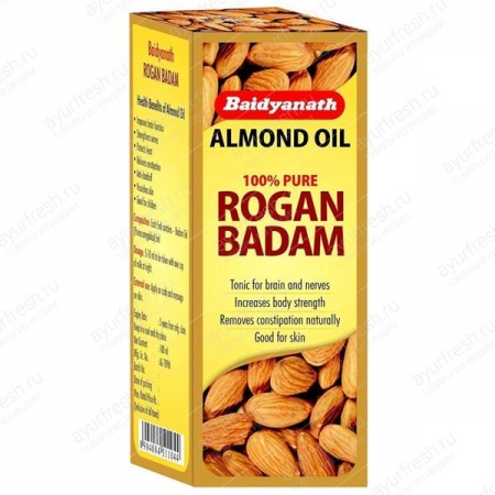 Роган Миндальное Масло 100 мл, Rogan Badam Tel (Almond Oil ) Baidyanath  