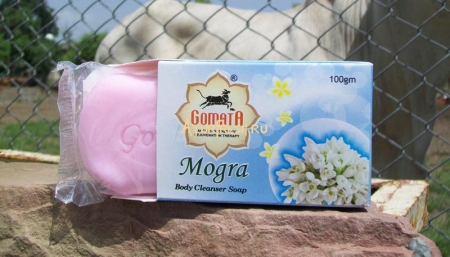 Мыло Могра 100 г, Gomata Mogra Soap with foam