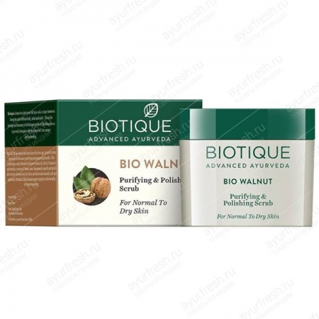 Био Грецкий орех - Очищающий и полирующий скраб 175 г, Biotique
