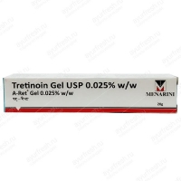 Ретин-А Третиноин 0,025% гель марки Менарини, 20 грамм, A-Ret Tretinoin gel Menarini