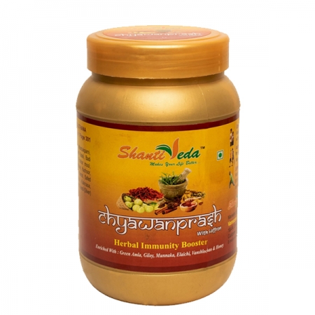 Чаванпраш с шафраном 500 г, (Chyawanprash with Saffron, Patanjali)