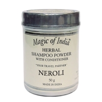 Сухой травяной шампунь Нероли марки Мэджик оф Индия, 50 грамм, Neroli herbal shampoo powder Magic of India